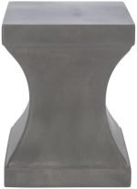 Curby Concrete Accent Stool - Image 2